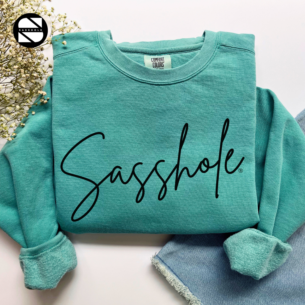 Sasshole Sea Foam Womens Alternative Apparel Sweatshirt