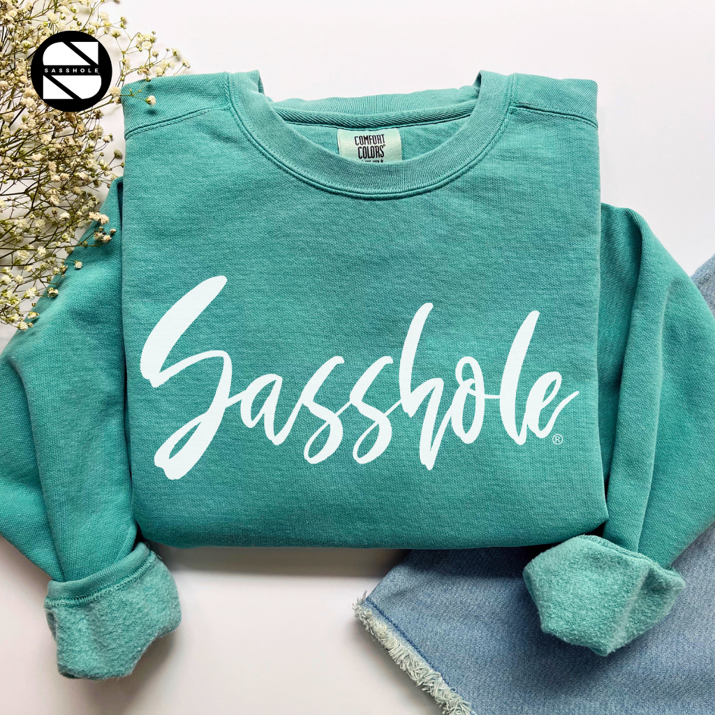 Sasshole Sea Foam Womens Alternative Apparel Sweatshirt