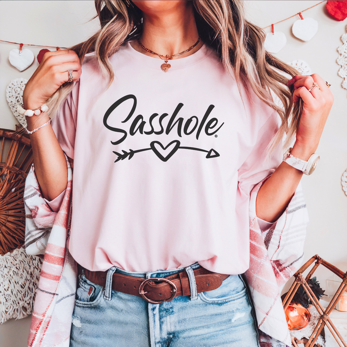 Sasshole® Women's Valentine's T-Shirt - Cute, Bold, and Full of Love