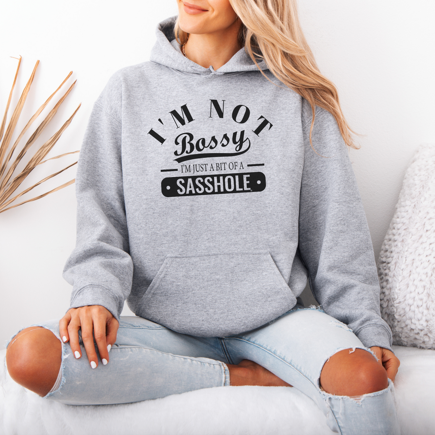 Sasshole® in Charge: Not Bossy, Just Honest Women's Hoodie
