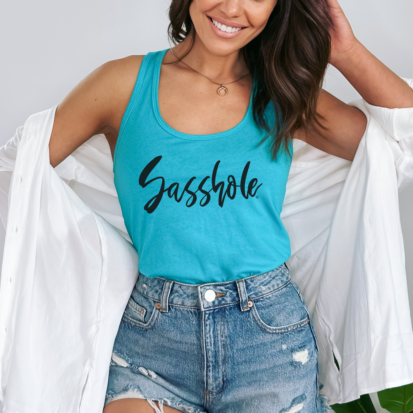 Sasshole® Signature Women's Tank Top - Boldly Simple, Simply Bold