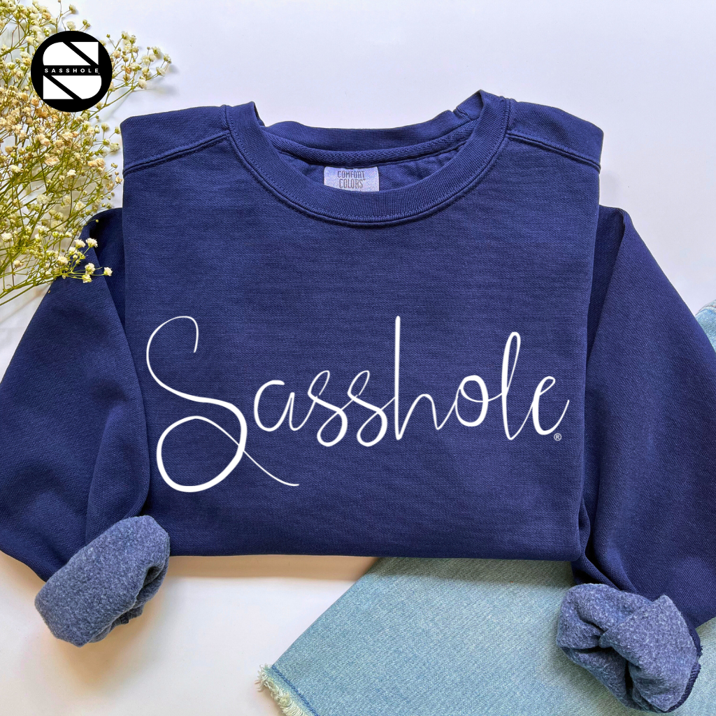 Sasshole True Navy Womens Alternative Apparel Sweatshirt