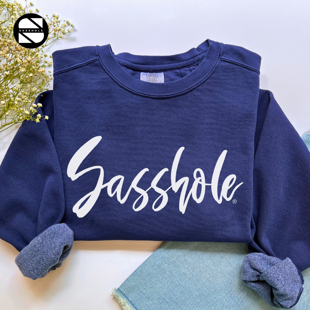 Sasshole True Navy Womens Alternative Apparel Sweatshirt
