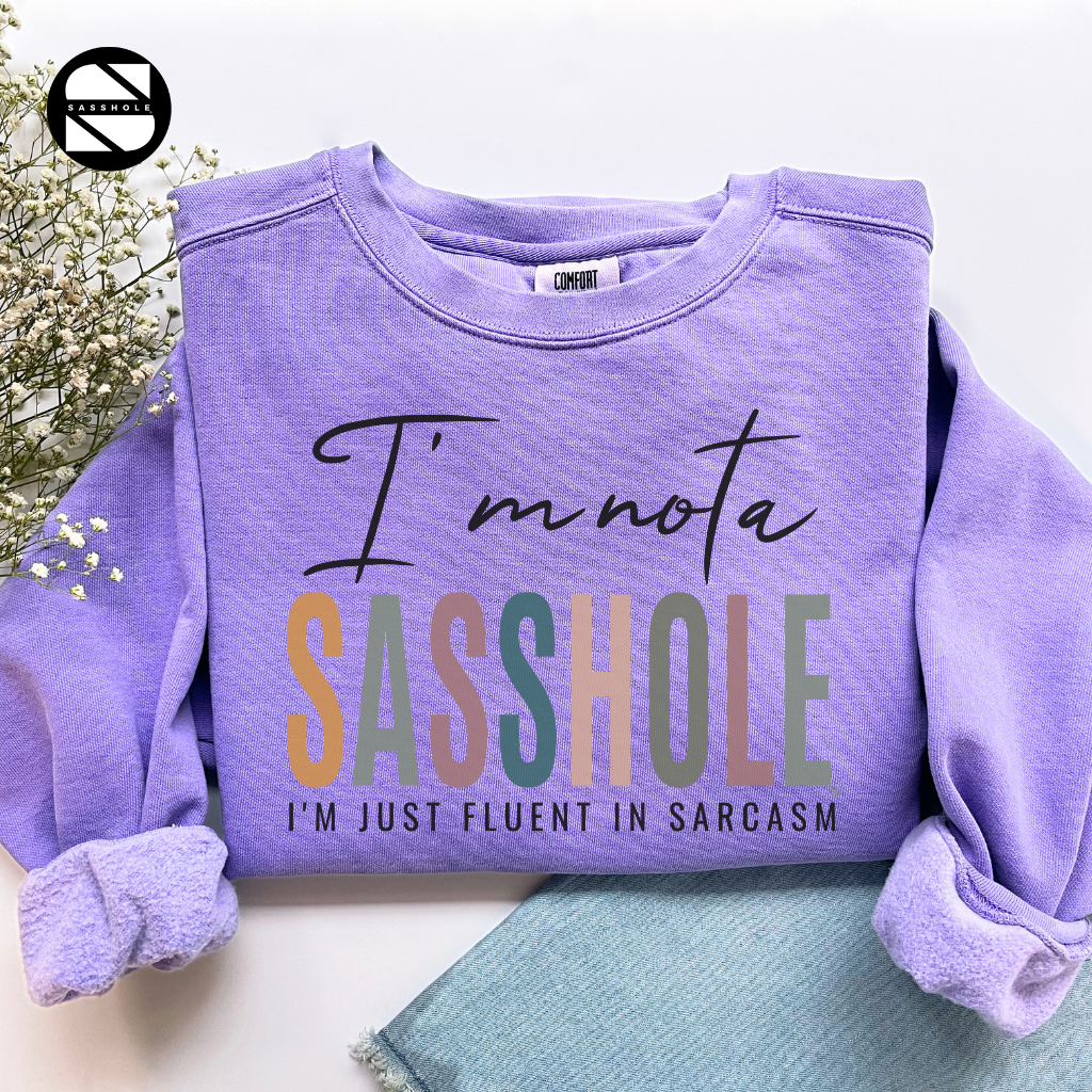 Sasshole Violet Women's graphic sweatshirts