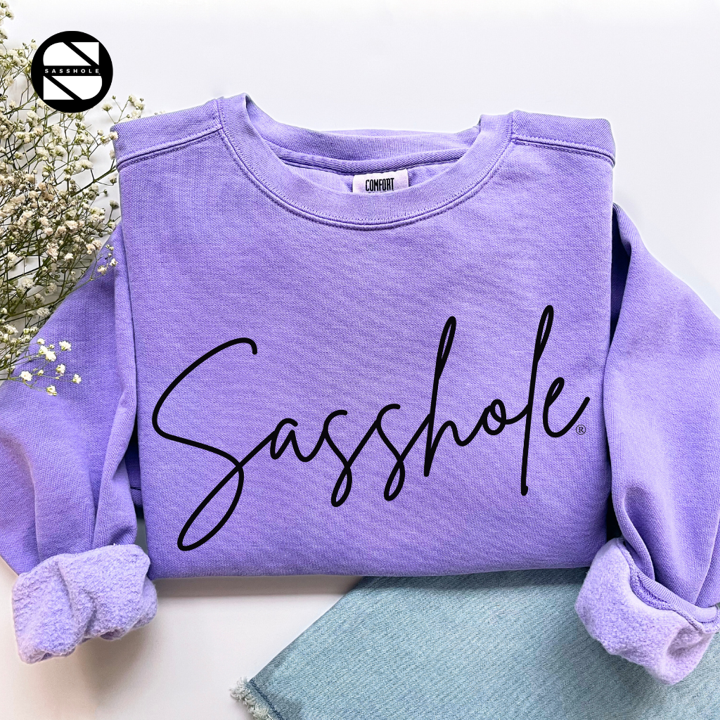 Sasshole Violet Womens Alternative Apparel Sweatshirt