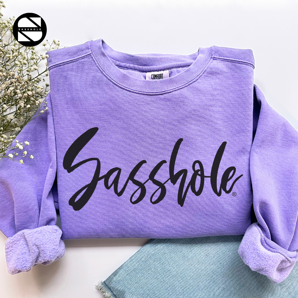 Sasshole Violet Womens Alternative Apparel Sweatshirt
