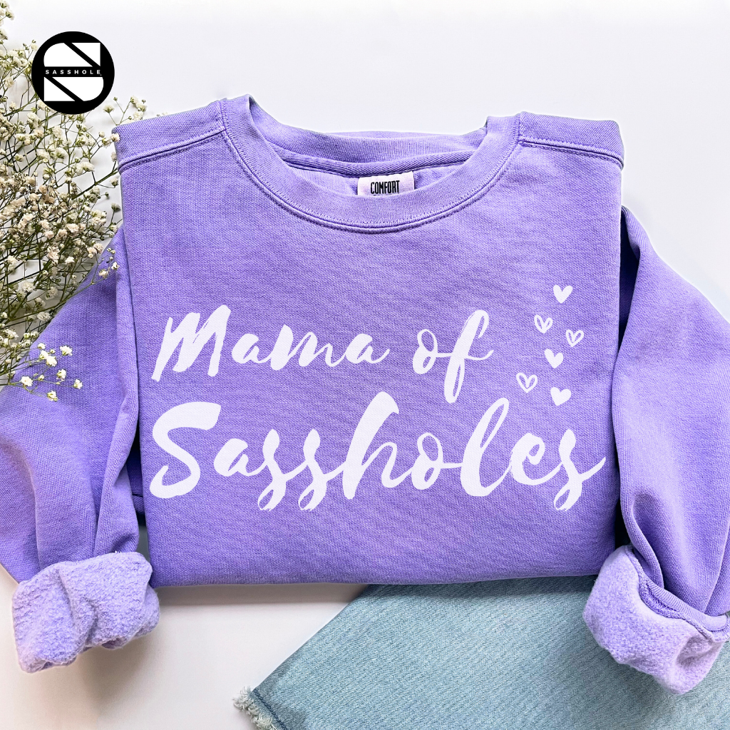 Women's Vintage Violet Sasshole Sweatshirt - Bold & Stylish Fashion