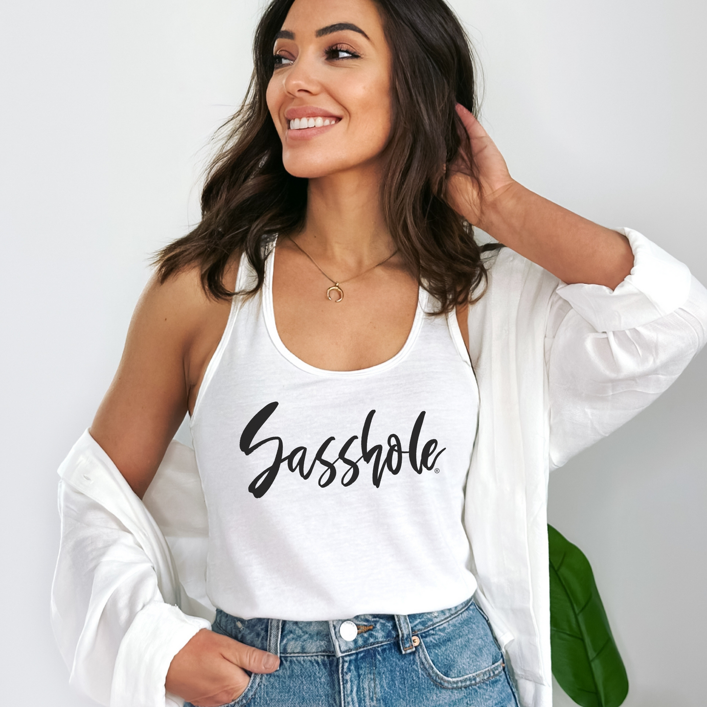 Sasshole® Signature Women's Tank Top - Boldly Simple, Simply Bold