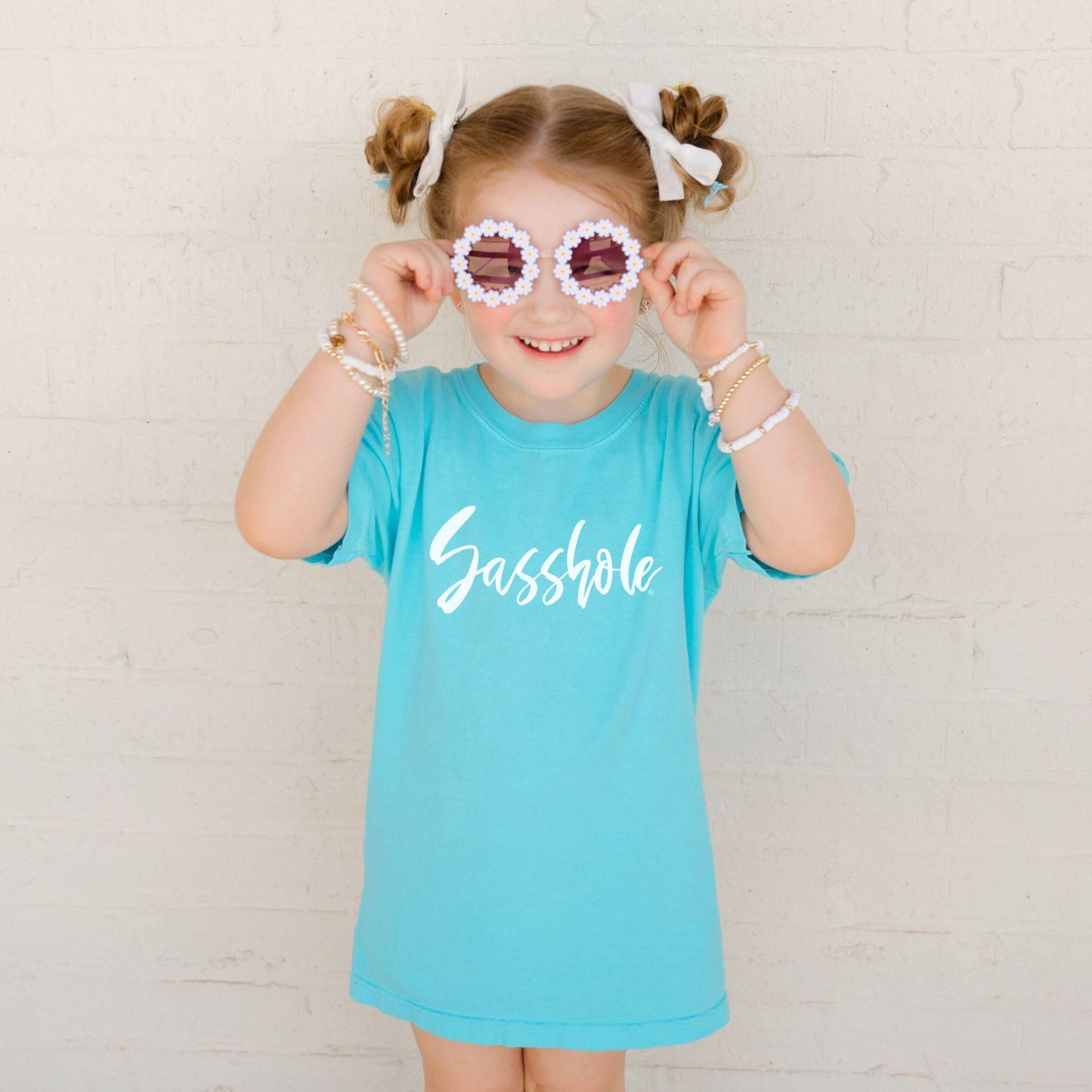 Chic and Cheeky: Sasshole® Youth Tee for Fashionistas - Funny Graphic Tee by Sasshole® Clothing