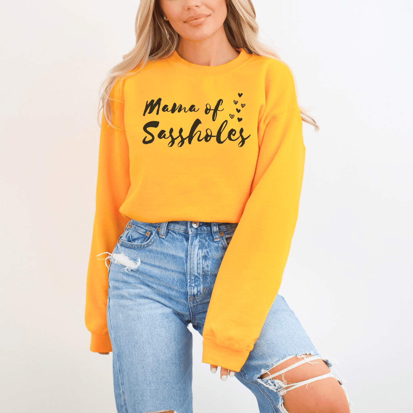 Chief Sass Officer: Mama of Sasshole's Women's Pullover Sweatshirt - Funny Graphic Tee by Sasshole® Clothing