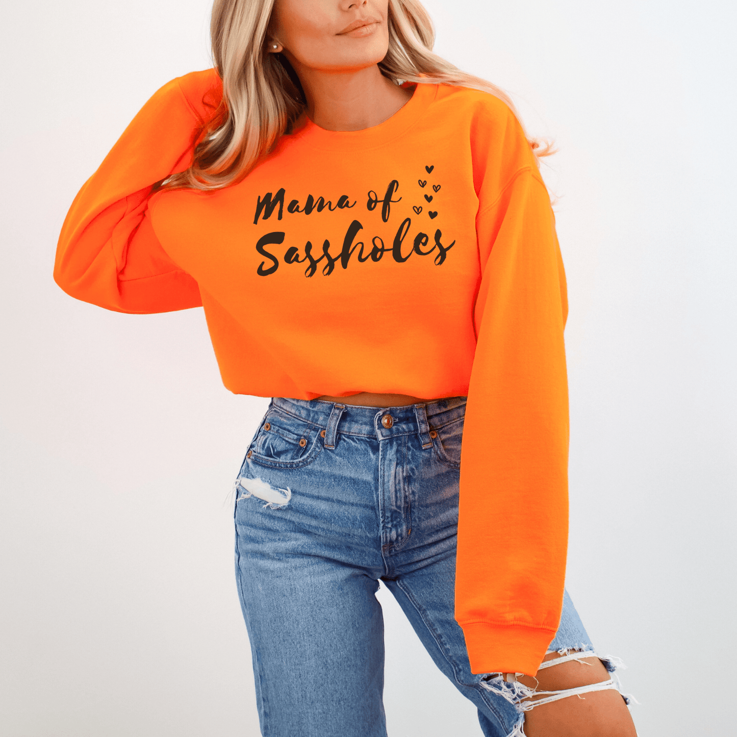 Chief Sass Officer: Mama of Sasshole's Women's Pullover Sweatshirt - Funny Graphic Tee by Sasshole® Clothing