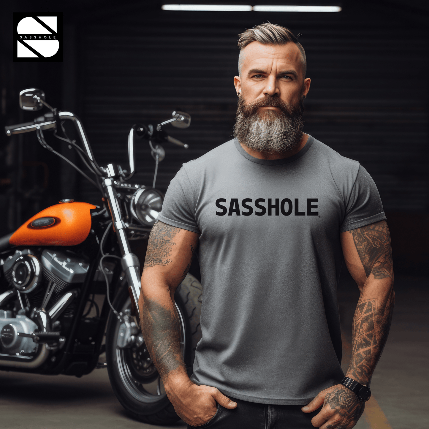 Defiantly Stylish: Men's Sasshole® Identity Tshirt - Funny Graphic Tee by Sasshole® Clothing