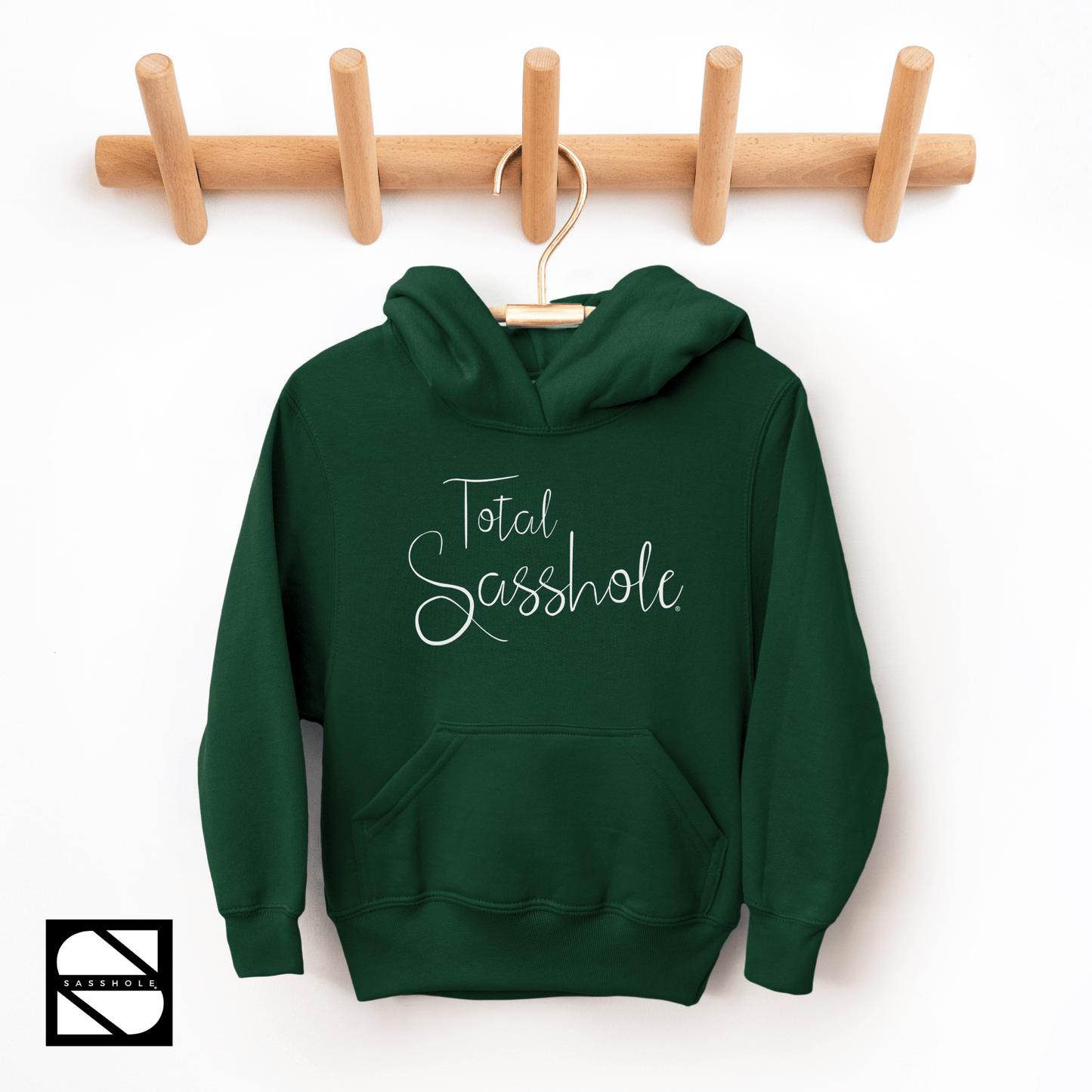 Embrace Your Sass: Youth Girls Total Sasshole® Hoodie - Funny Graphic Tee by Sasshole® Clothing