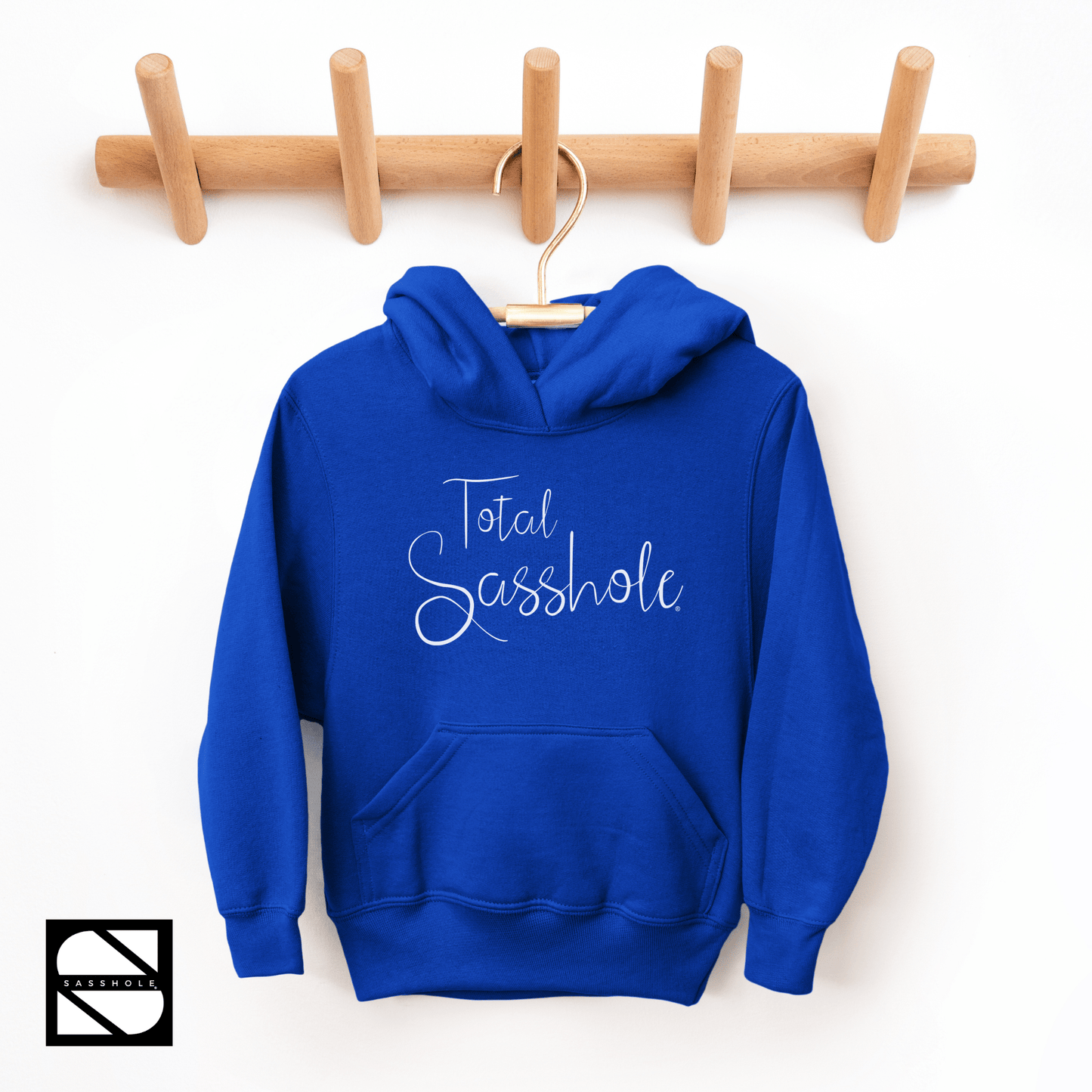 Embrace Your Sass: Youth Girls Total Sasshole® Hoodie - Funny Graphic Tee by Sasshole® Clothing
