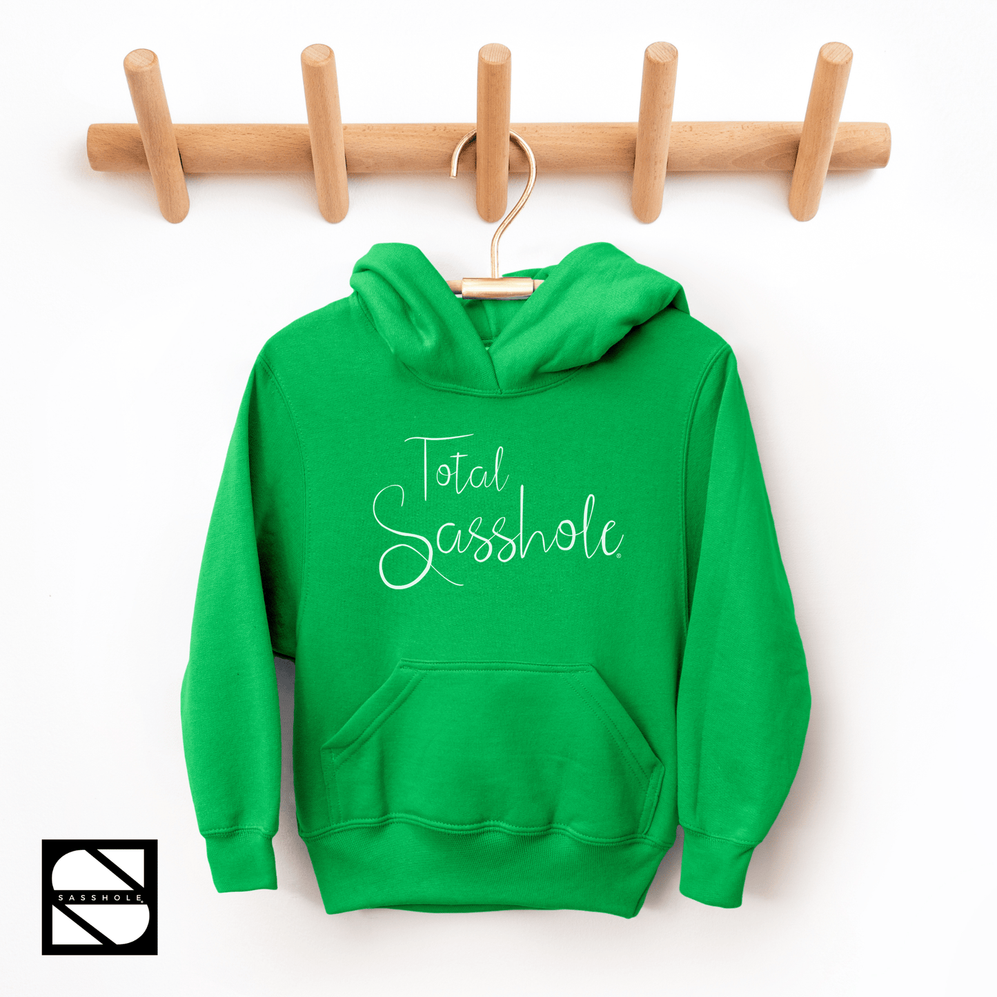 Embrace Your Sass: Youth Girls Total Sasshole® Hoodie - Funny Graphic Tee by Sasshole® Clothing