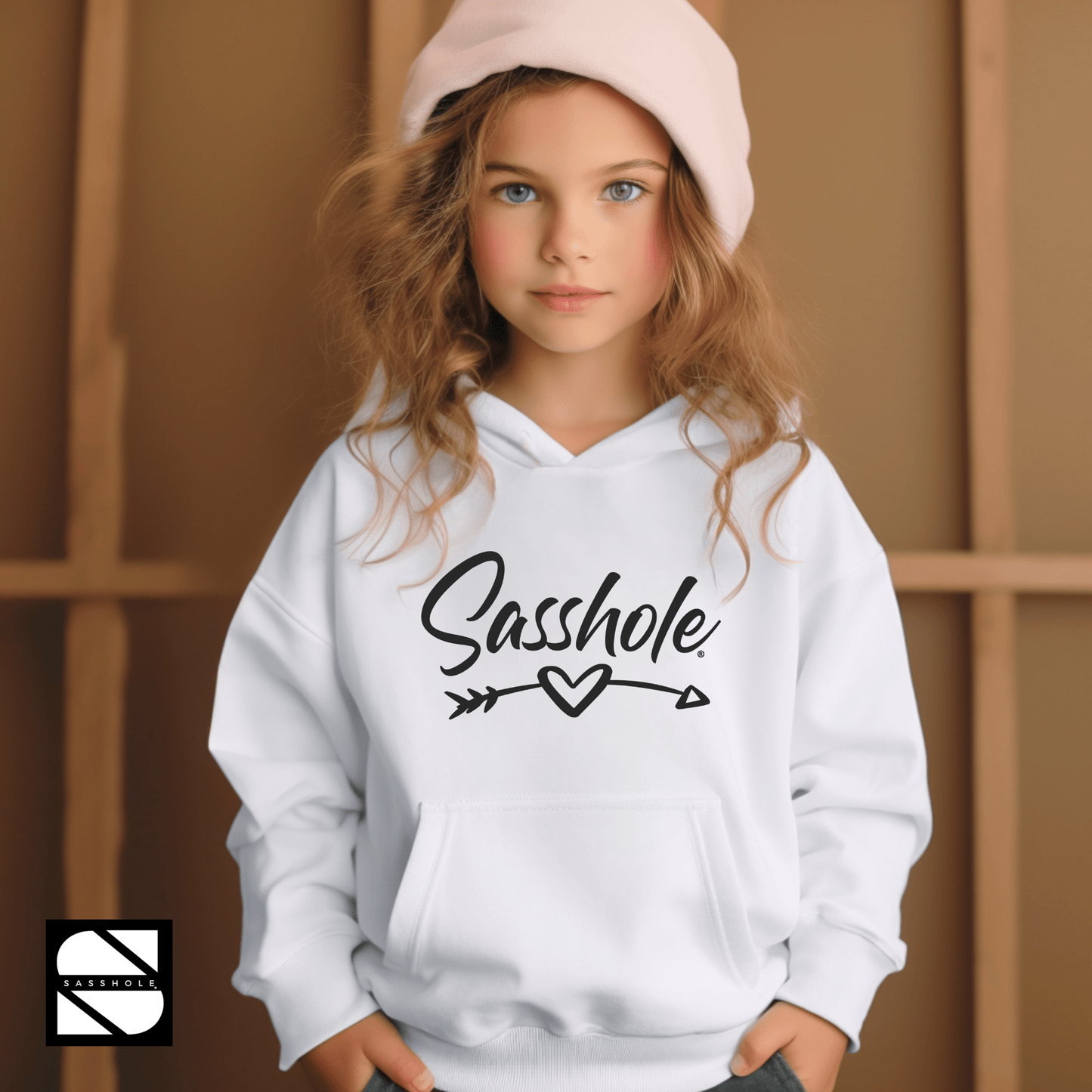 Fearless & Fabulous: Trendy Youth Girls Sasshole® Hoodie - Funny Graphic Tee by Sasshole® Clothing