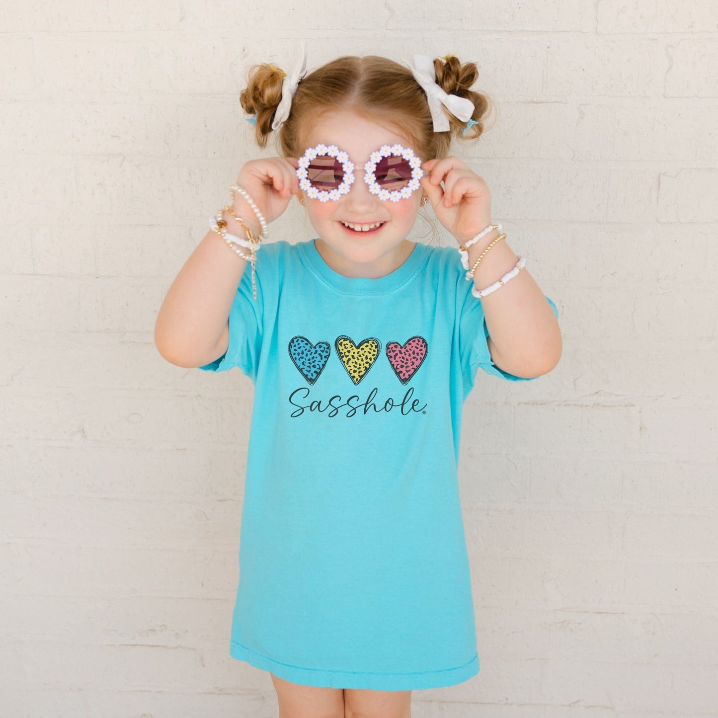 Glamorous Rebel: Sasshole® Youth Tee for Wild Hearts - Funny Graphic Tee by Sasshole® Clothing