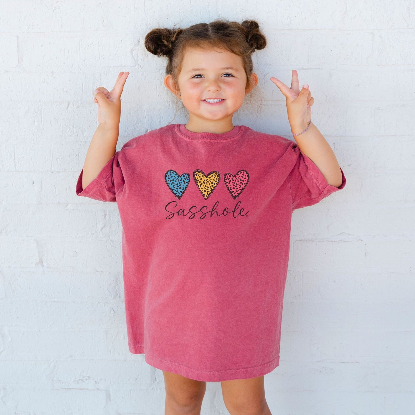 Glamorous Rebel: Sasshole® Youth Tee for Wild Hearts - Funny Graphic Tee by Sasshole® Clothing