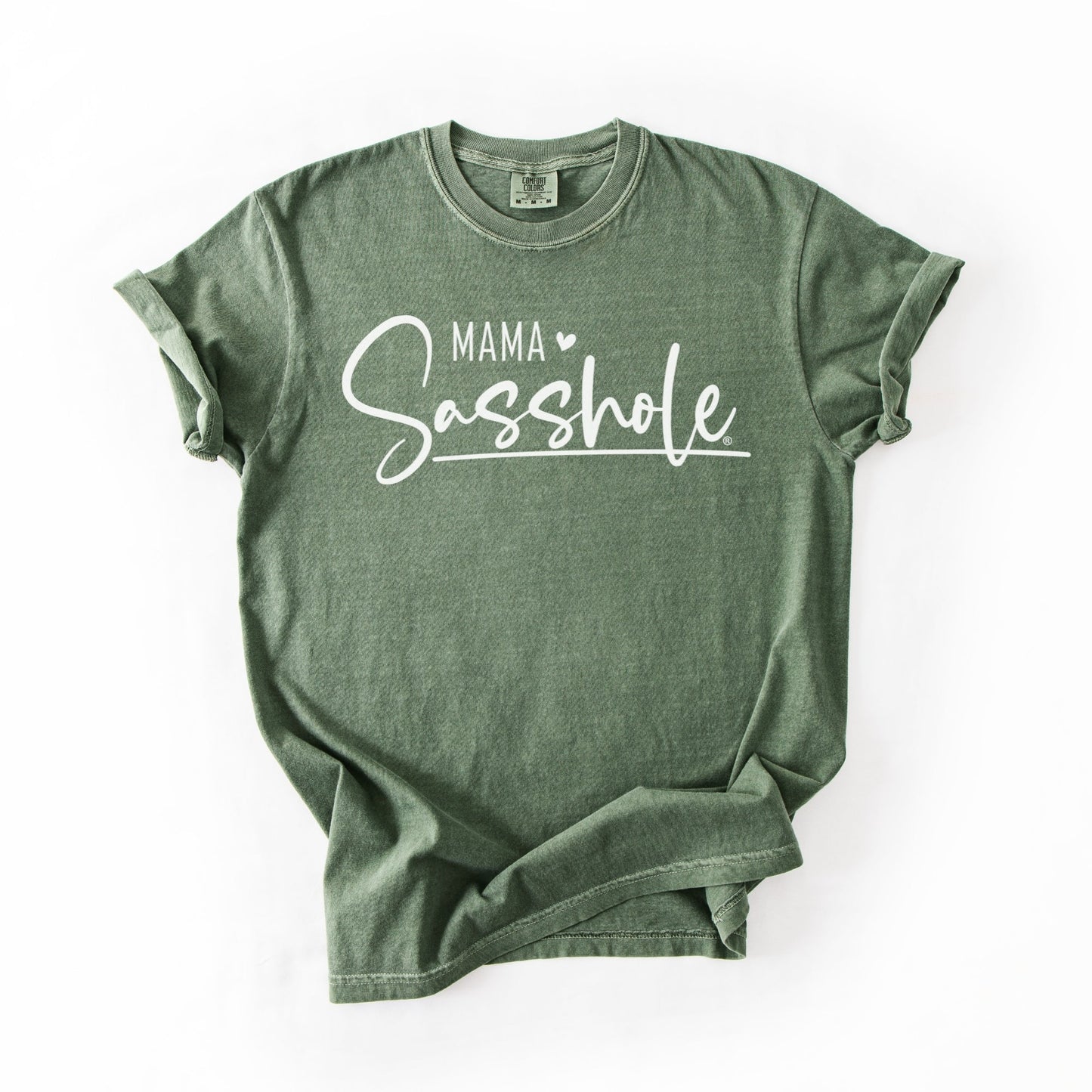 Mama Sasshole® Comfort Color T-Shirt – Funny Graphic Tee for Moms with Attitude - Funny Graphic Tee by Sasshole® Clothing