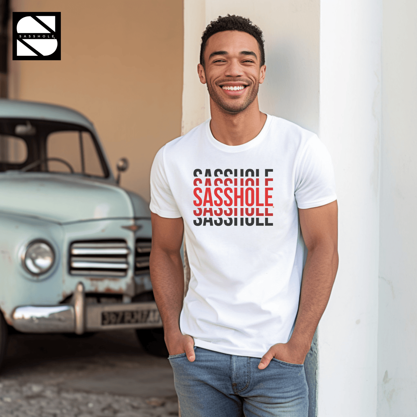 Men's Sasshole® Tee: Mastering the Art of Sarcasm! - Funny Graphic Tee by Sasshole® Clothing