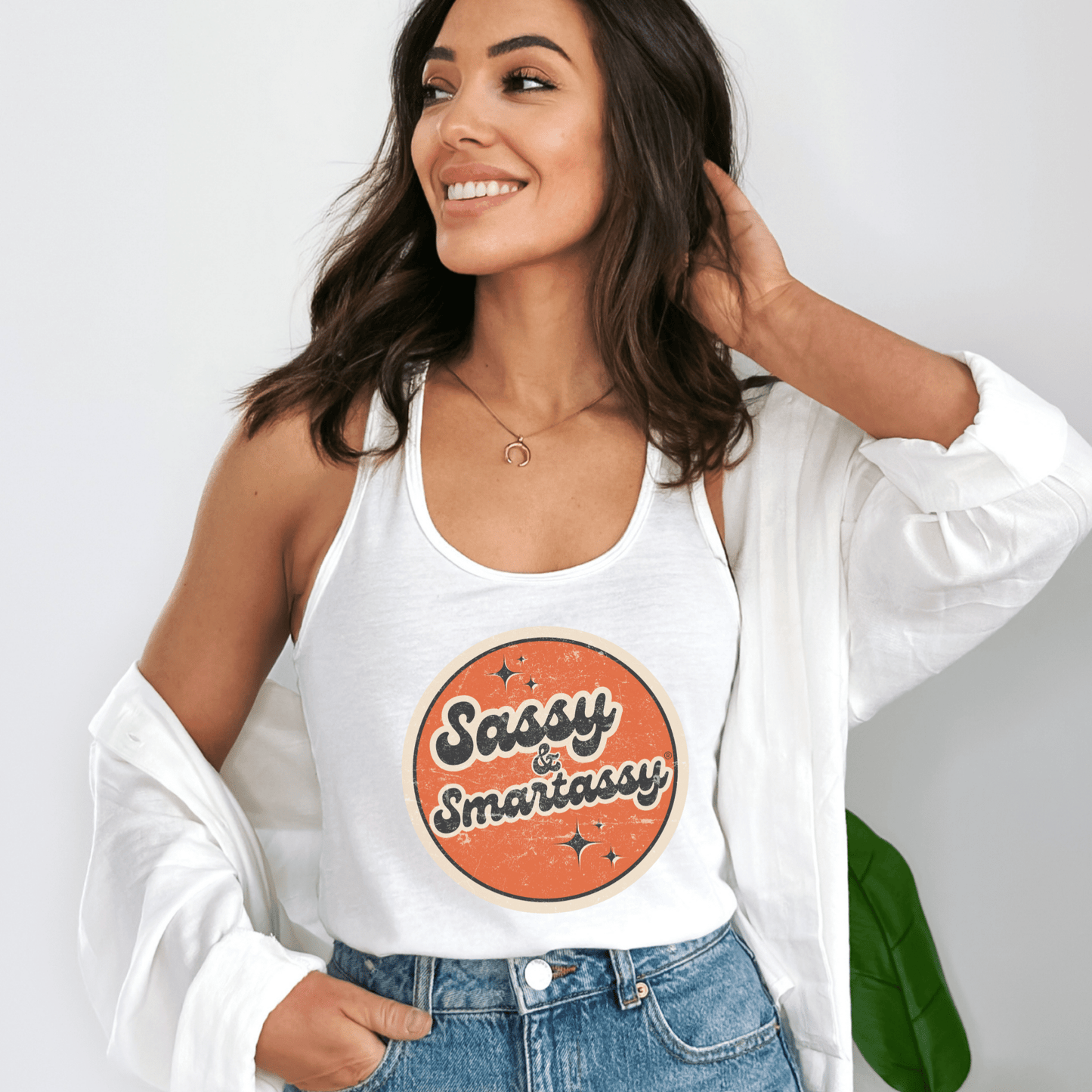 Retro Sassy & Smartassy® Women's Tank Top - Funny Graphic Tee by Sasshole® Clothing