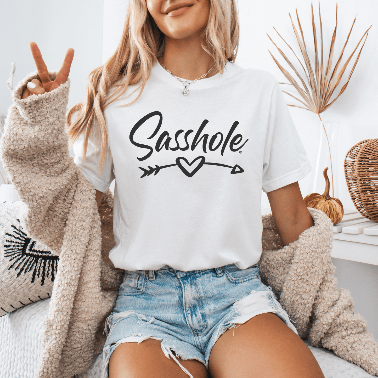 Sasshole® Love: Attitude Meets Fashion with this Women's Trendy Tee - Funny Graphic Tee by Sasshole® Clothing