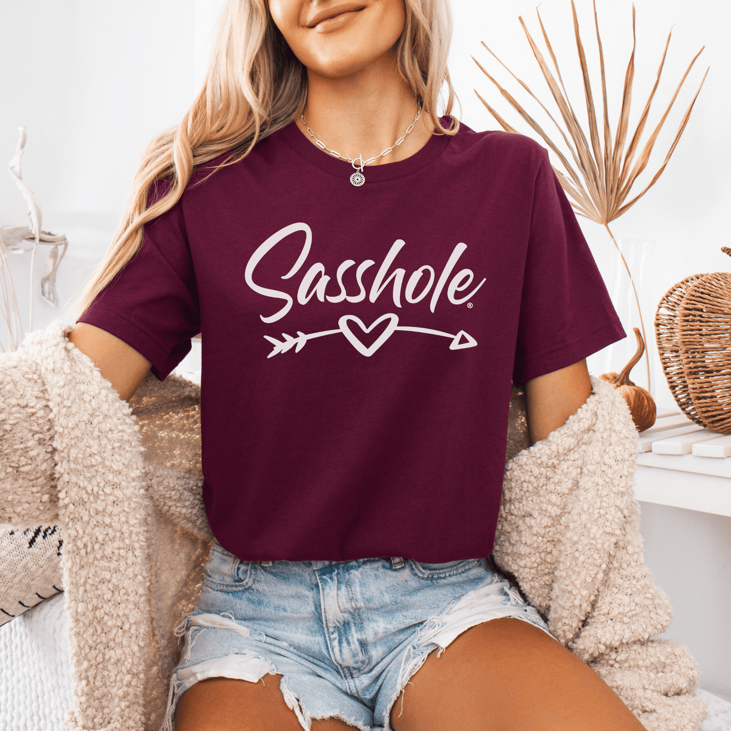 Sasshole® Love: Attitude Meets Fashion with this Women's Trendy Tee - Funny Graphic Tee by Sasshole® Clothing