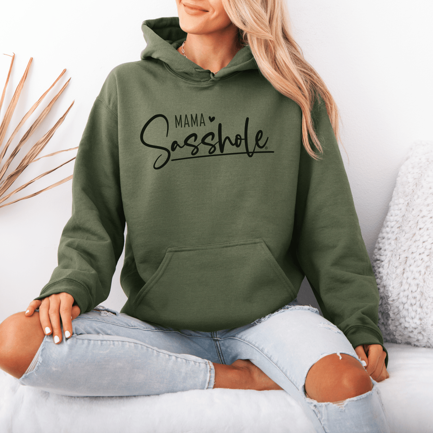 Sasshole® Mama Mode: Bold Mom Hoodies - Funny Graphic Tee by Sasshole® Clothing