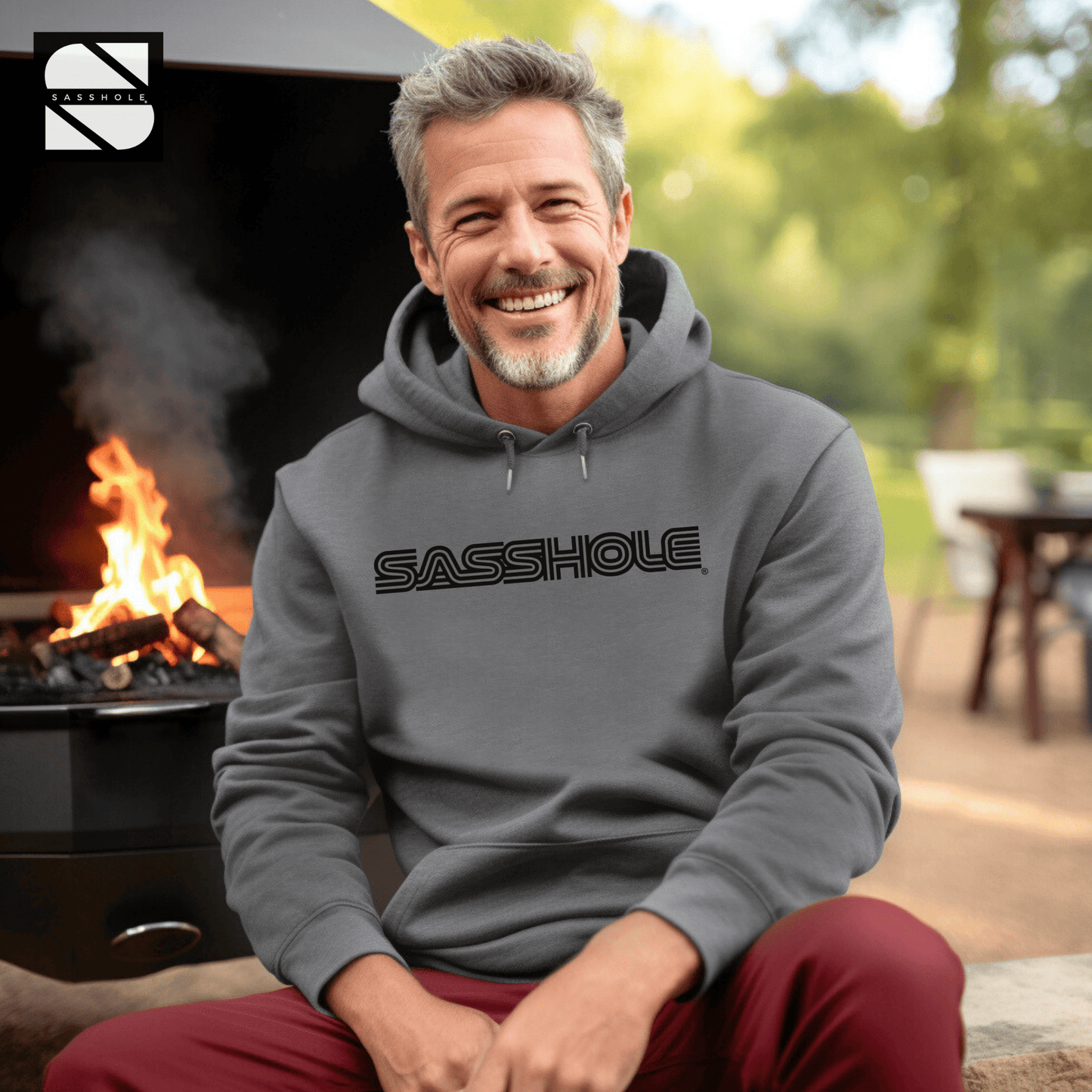 Sasshole Royalty: Crown Yourself in Confidence Men's Graphic Hoodie - Funny Graphic Tee by Sasshole® Clothing