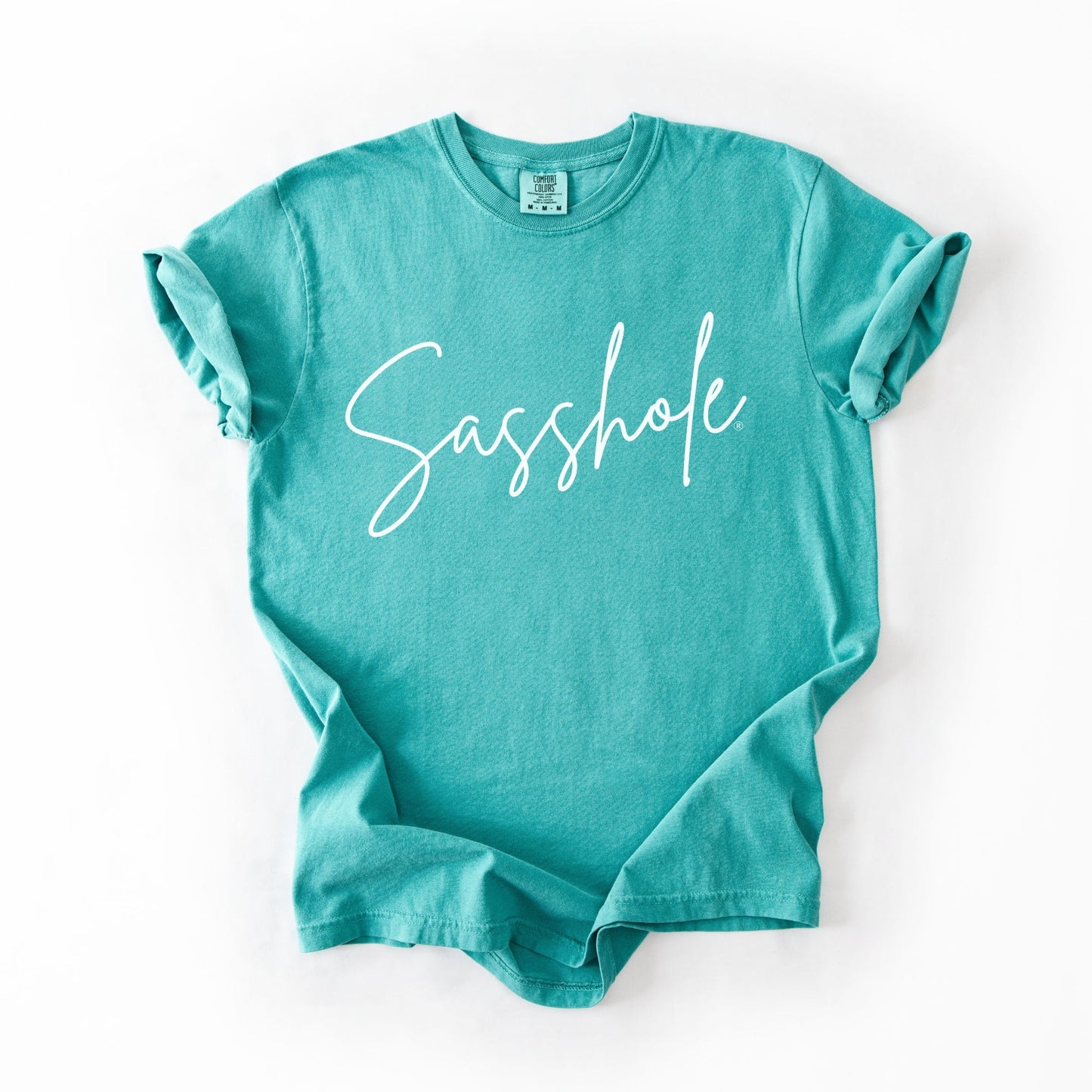 Sasshole® Signature Script T-Shirt – Stylish & Sassy Women’s Graphic Tee – Comfort Fit Statement Shirt - Funny Graphic Tee by Sasshole® Clothing