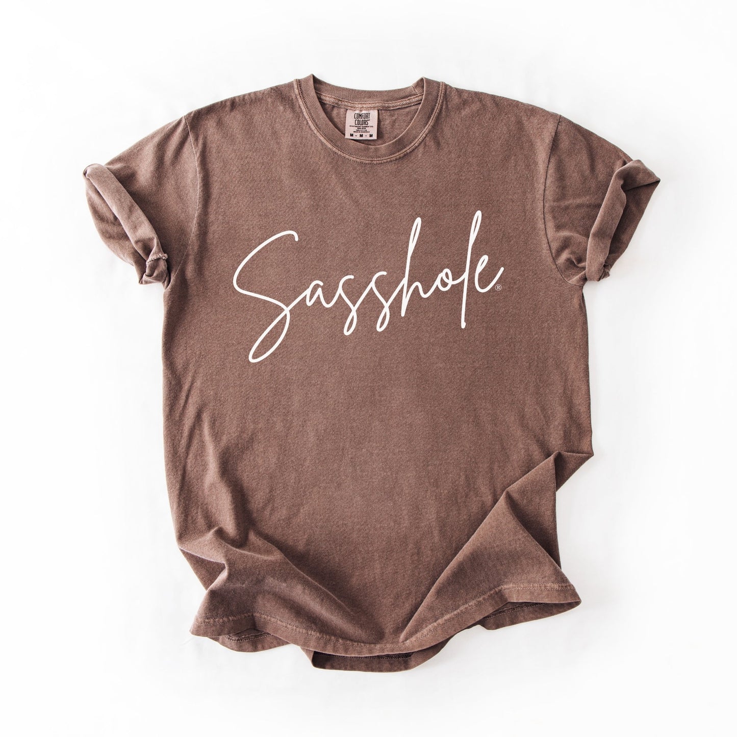 Sasshole® Signature Script T-Shirt – Stylish & Sassy Women’s Graphic Tee – Comfort Fit Statement Shirt - Funny Graphic Tee by Sasshole® Clothing