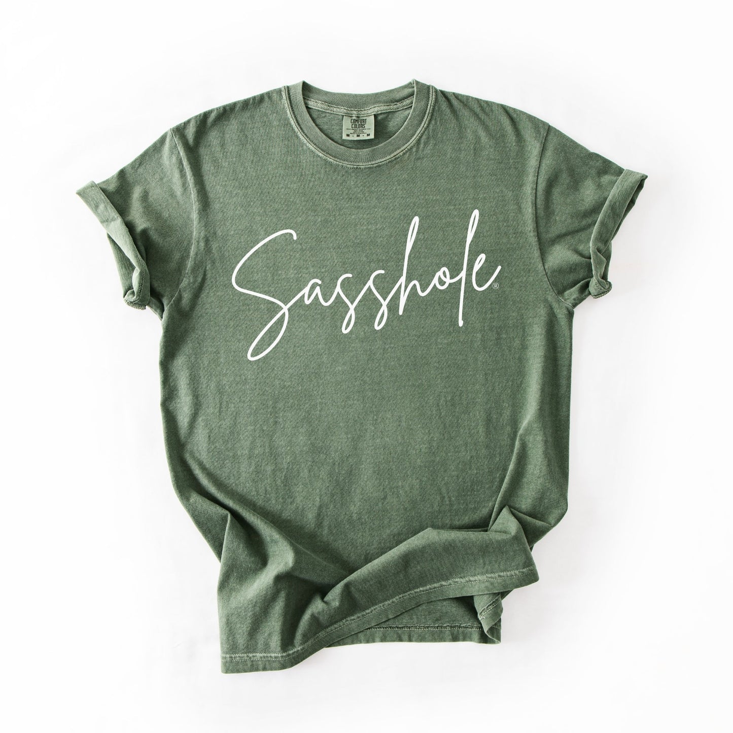 Sasshole® Signature Script T-Shirt – Stylish & Sassy Women’s Graphic Tee – Comfort Fit Statement Shirt - Funny Graphic Tee by Sasshole® Clothing