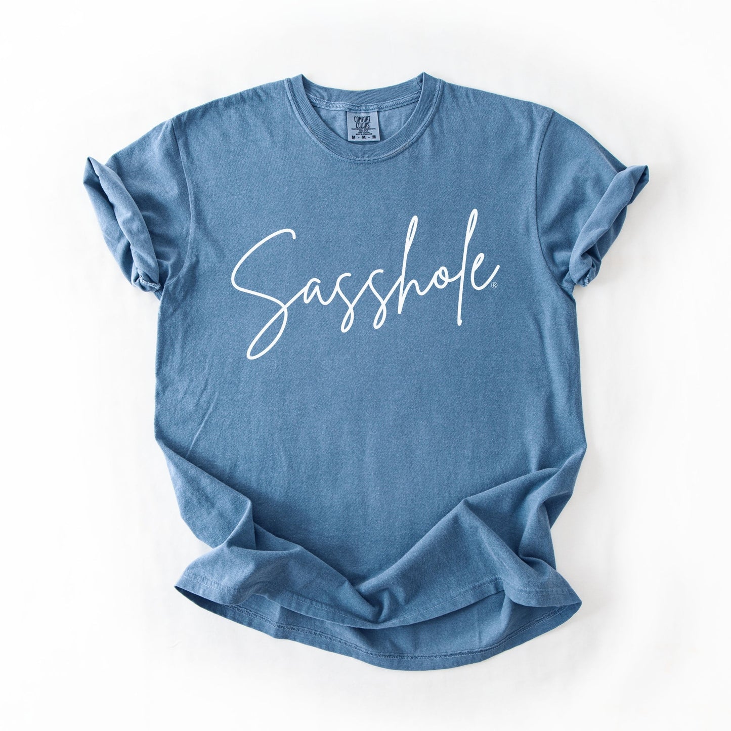 Sasshole® Signature Script T-Shirt – Stylish & Sassy Women’s Graphic Tee – Comfort Fit Statement Shirt - Funny Graphic Tee by Sasshole® Clothing