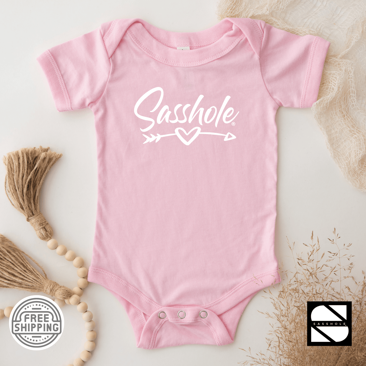 Sassy Starters: Adorable Baby Sasshole® Onesies® - Funny Graphic Tee by Sasshole® Clothing