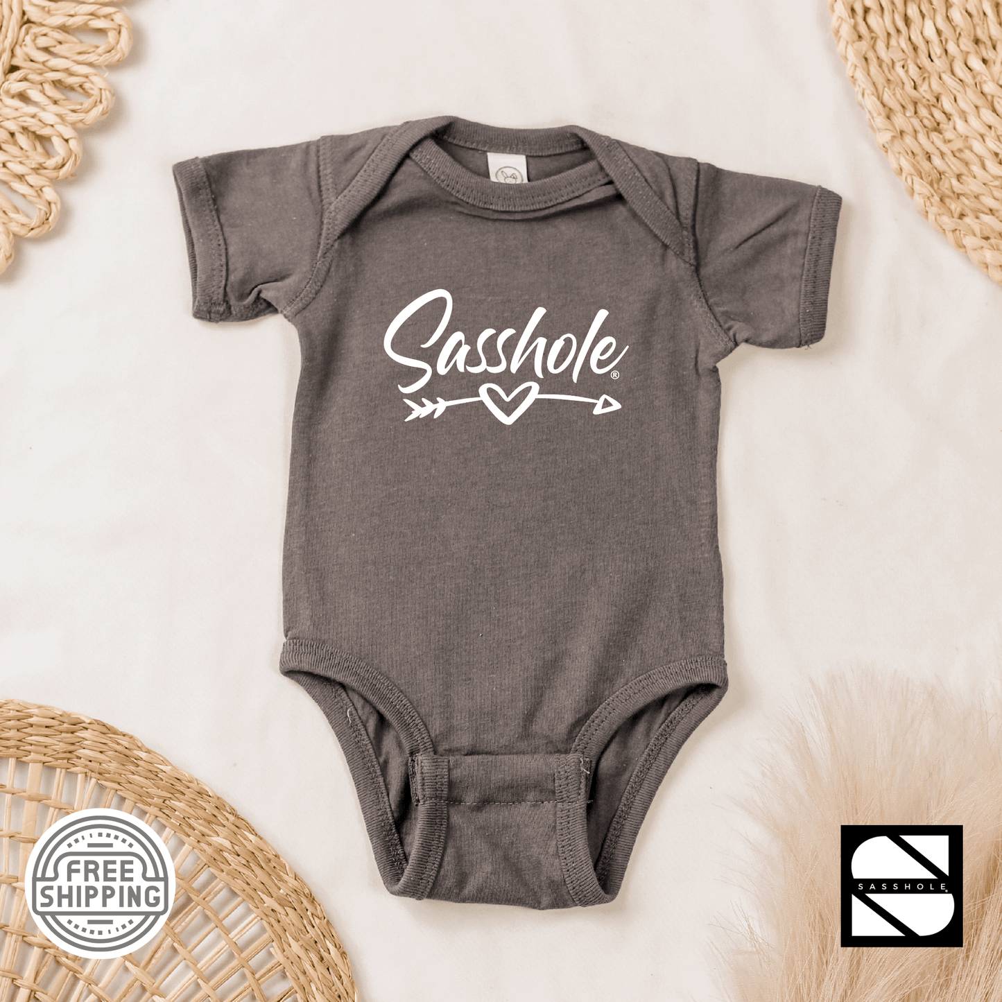 Sassy Starters: Adorable Baby Sasshole® Onesies® - Funny Graphic Tee by Sasshole® Clothing