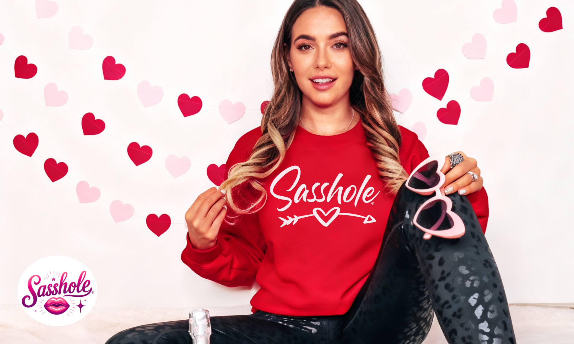 Image of Funny Valentine’s Day Sweatshirts for Women Who Hate Basic Gifts (And Love Sass)