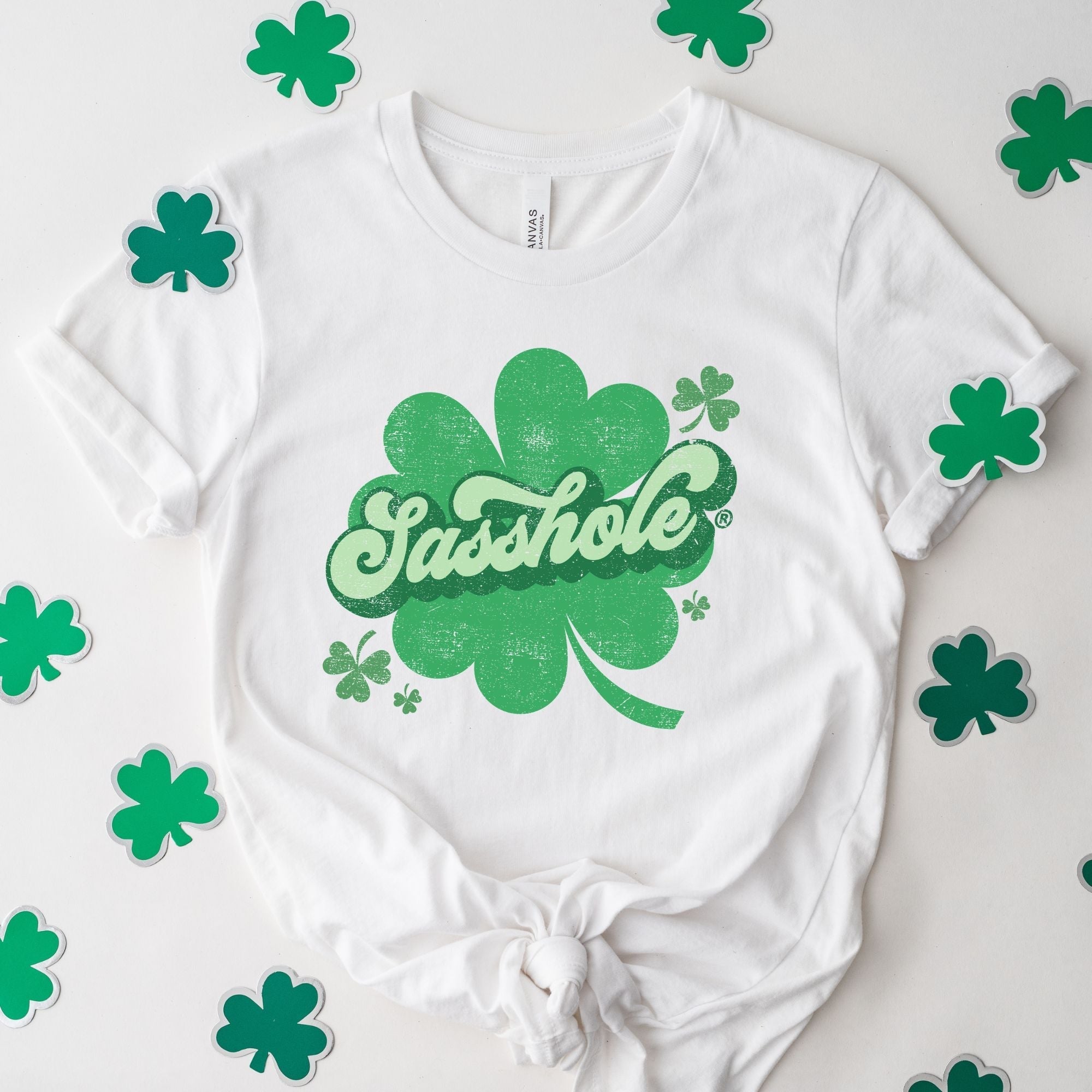 Image of Get Lucky, Stay Sassy: The Ultimate St. Paddy’s Day Tee You Need! - Sasshole®