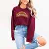 70's Inspired Sasshole®: Chic & Retro Rainbow Women's Vintage Sweatshirt - Funny Graphic Tee by Sasshole® Clothing