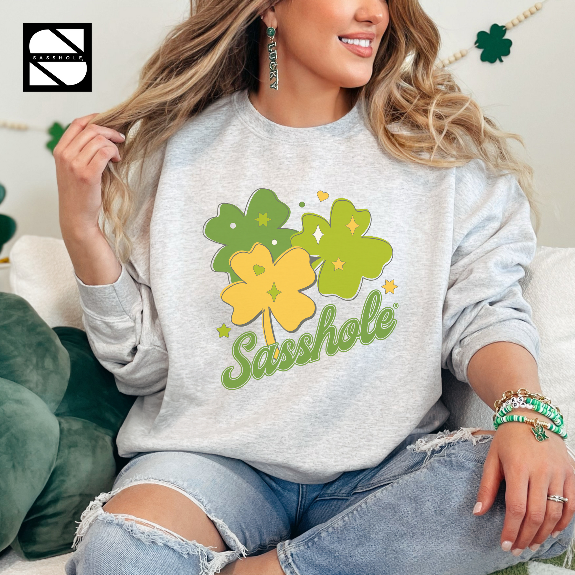 women's shamrock sweatshirts, Women's Clothing, unisex St. Paddy's Day tops, Unisex, unique st patrick's day shirts, unique Irish designs, trendy March 17th tops, Sweatshirts, stylish hooded sweatshirts, St. Patrick's Day Sweatshirts & Shirts, St. Patrick's Day Sweatshirts & Hoodies, St. Patrick's Day sweatshirt, st patricks day sweatshirts, shamrock hoodies, sassy St. Patrick's apparel, Regular fit, men's festive hoodies, Men's Clothing, Irish-themed jumpers