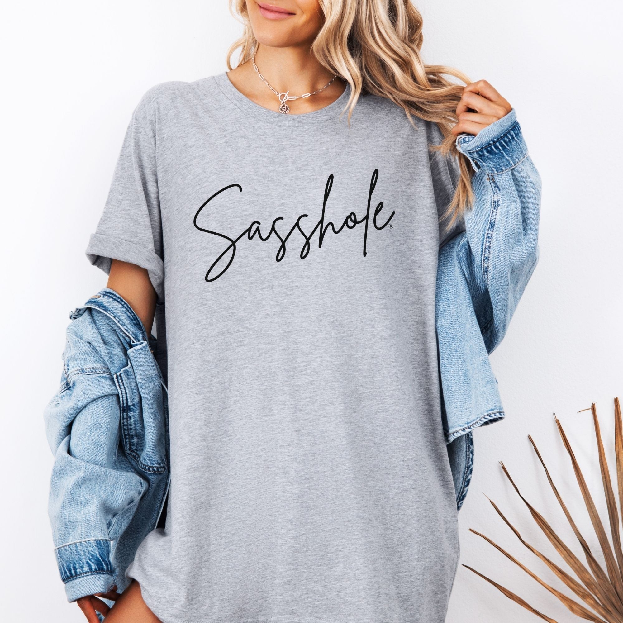 Image of Sasshole® Minimalist Women's T-Shirt: Simple, Chic, and Sassy