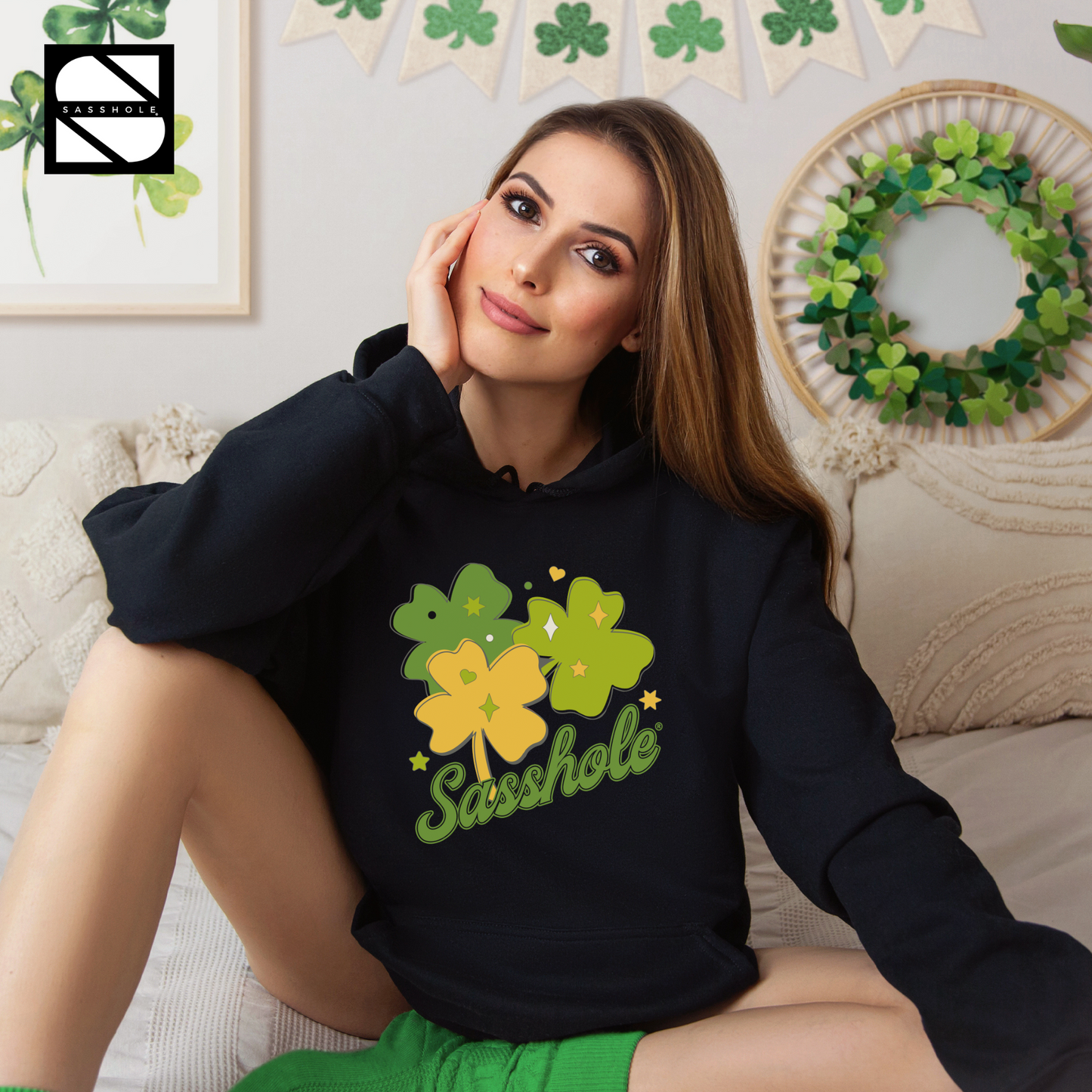 Women's St. Patrick's Day Hoodie, Women's Lucky Charm Tee, Women's Green and Cute Shirt, Women's Festive Green Hoodie, Women's Clothing, Women's Bold Green Attire, Unisex, Unique St. Patrick's Day Top, Unique St. Paddy's Day Hoodie, Trendy St. Paddy's Day Outfit, Trendy Irish Statement Wear, St. Patrick's Day Vibe Tee, St. Patrick's Day Shirt for Women, St. Patrick's Day Chic Fashion, St. Paddy's Day Swagger Wear, St. Paddy's Day Statement Wear, St. Paddy's Day Fun Tee, Shamrock Sass Style
