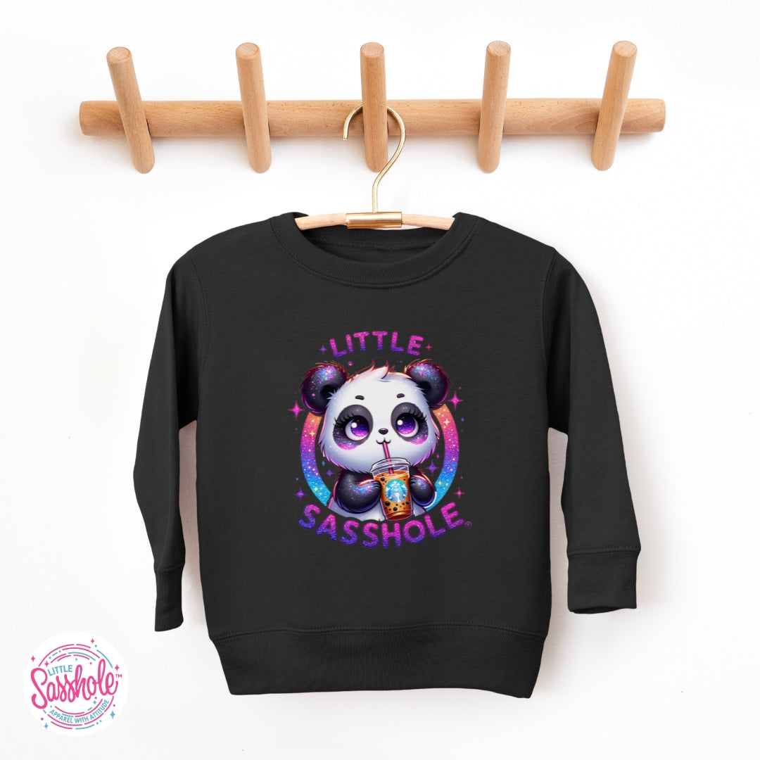Image of Little Sasshole™ Panda Toddler Sweatshirt – Cute, Cozy & Full of Attitude