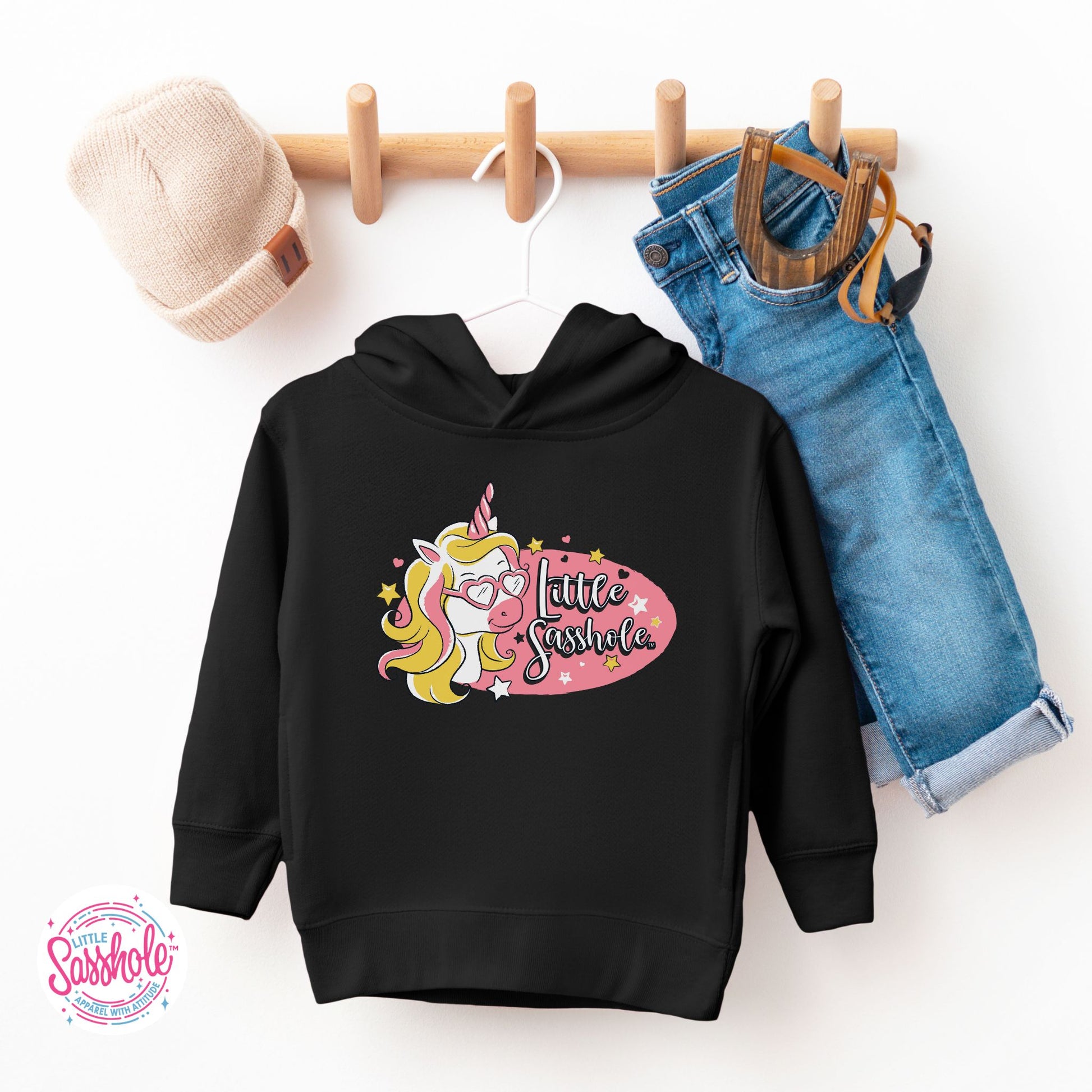 Black Toddler Girls Hoodies