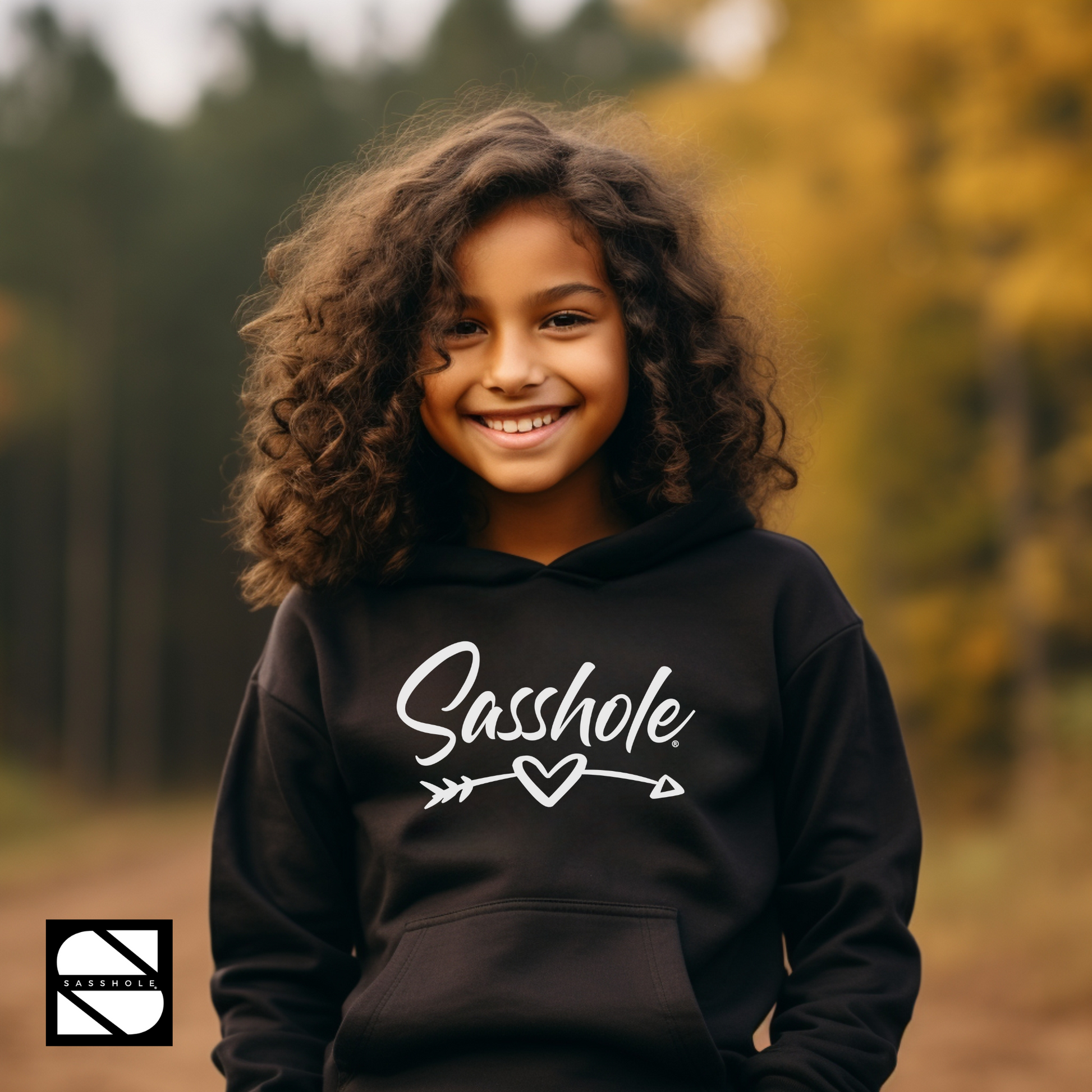 girls hoodie black