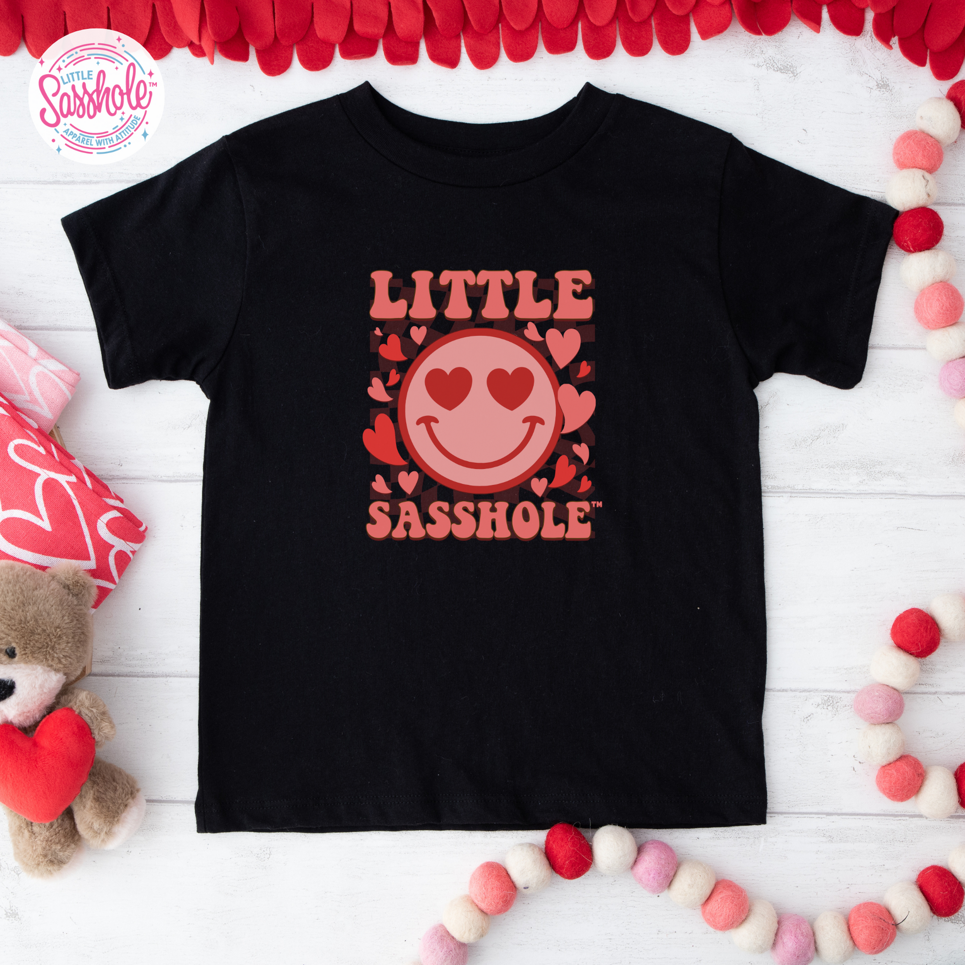 black valentines shirt for girl