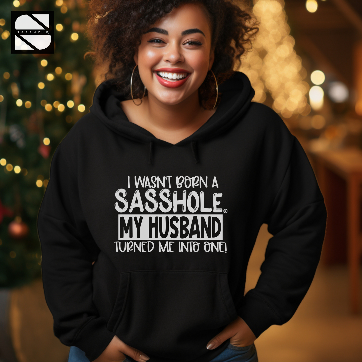 From Sweet to Sasshole®: The Husband's Influence Women's Sweatshirt Hoodie