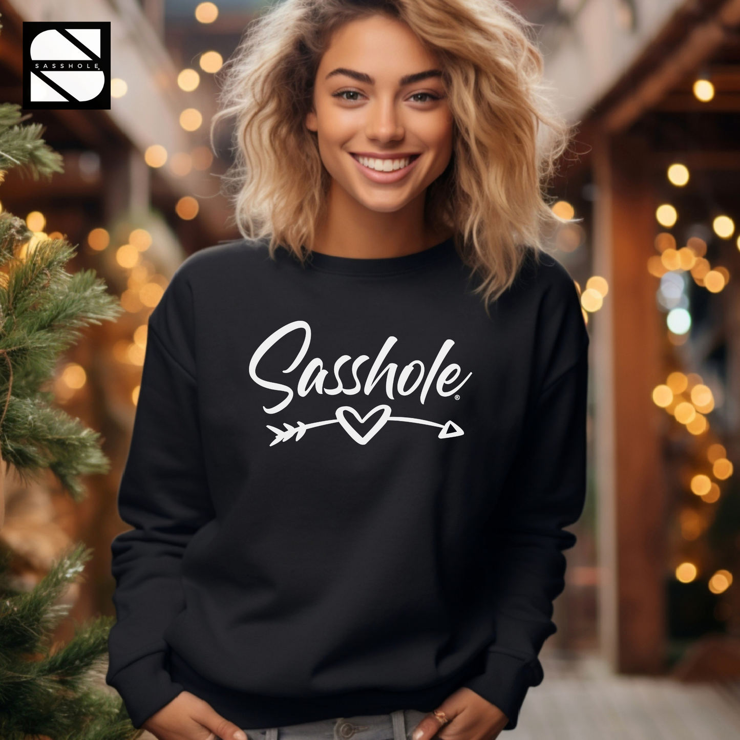 Women's Funny Black Sweatshirt
