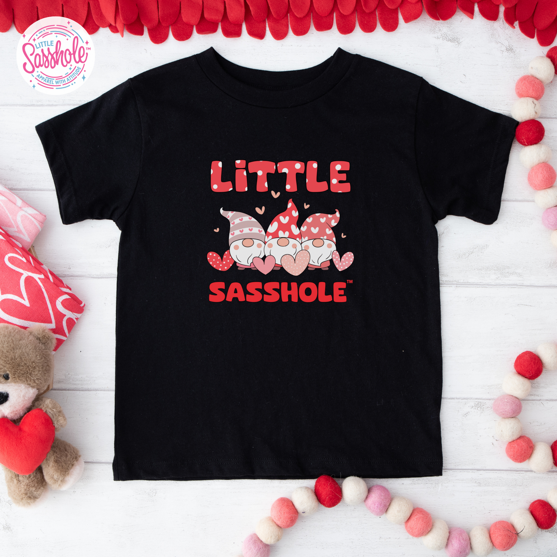 black valentines shirt for girl