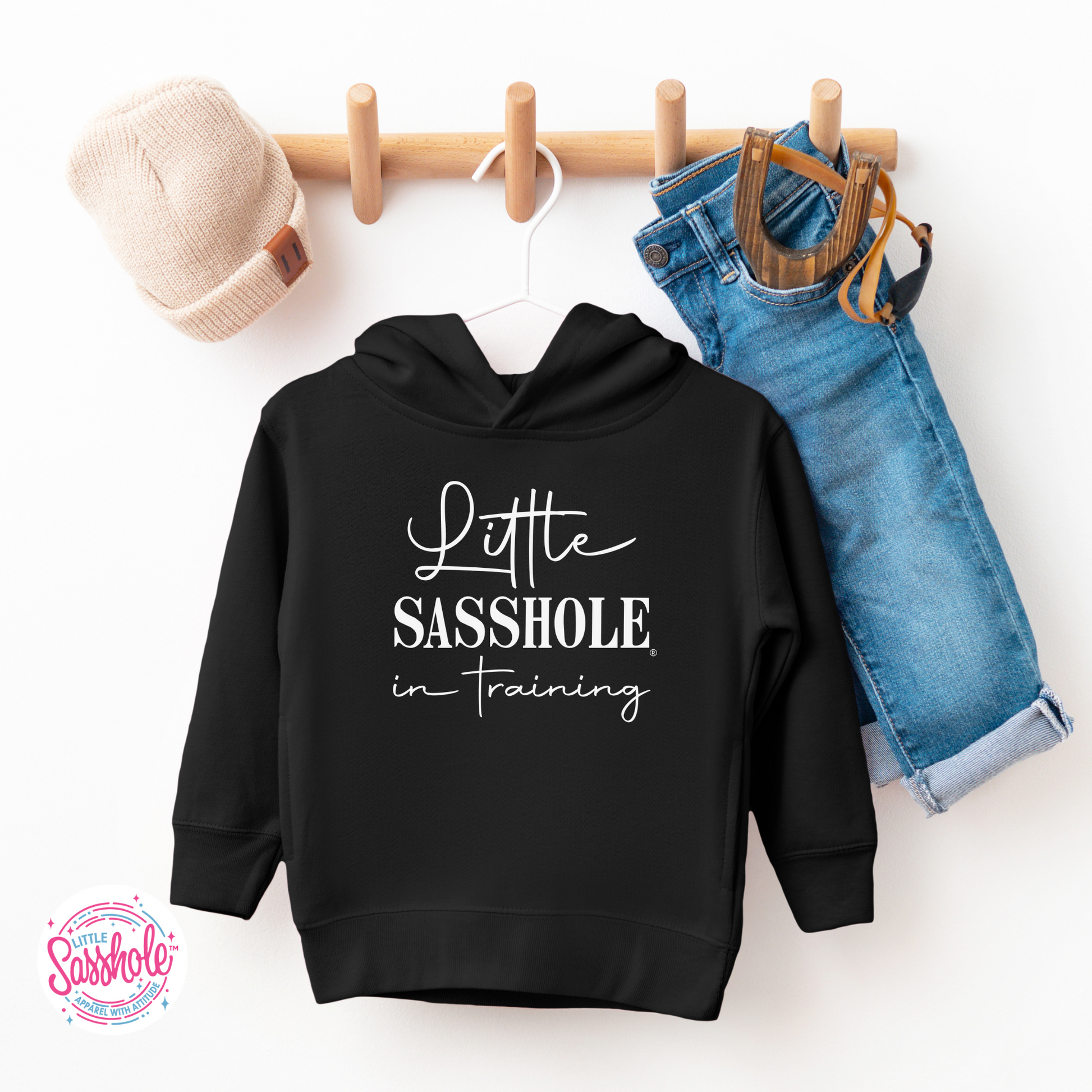 Little Sasshole Black Girls Toddler Hoodies