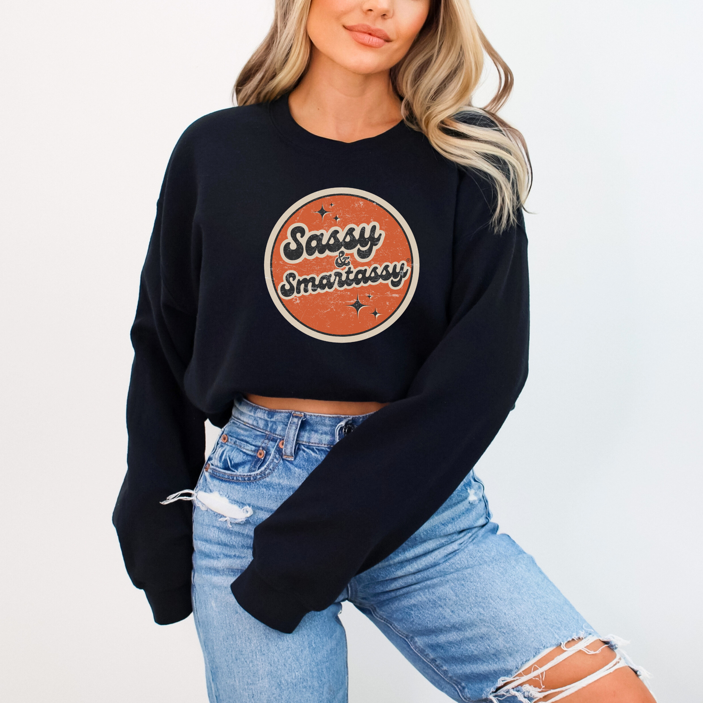Retro Rebel: Sassy & Smartassy® Vintage Vibes '70s Women's Sweatshirt